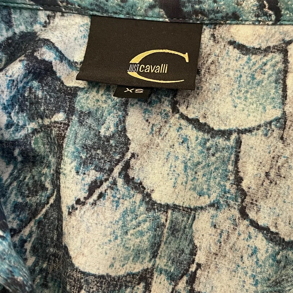NWT! Just Cavalli By Roberto Cavalli Fish Scale Blouse Size: XS - Picture 6 of 15
